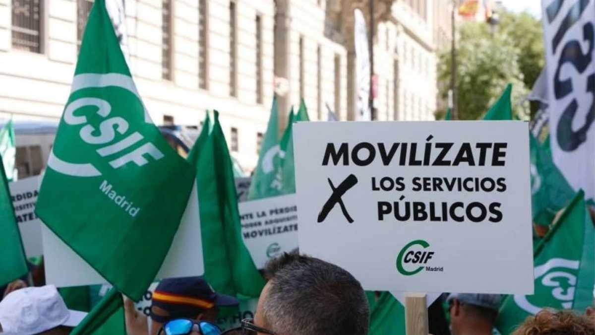 CSIF convoca una manifestación para el 24 de septiembre IPC subidas