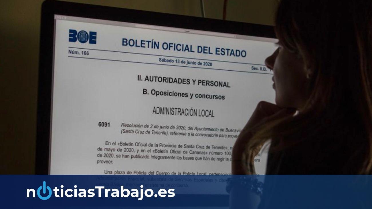 El BOE publica 400 ofertas de empleo público para convertirse en