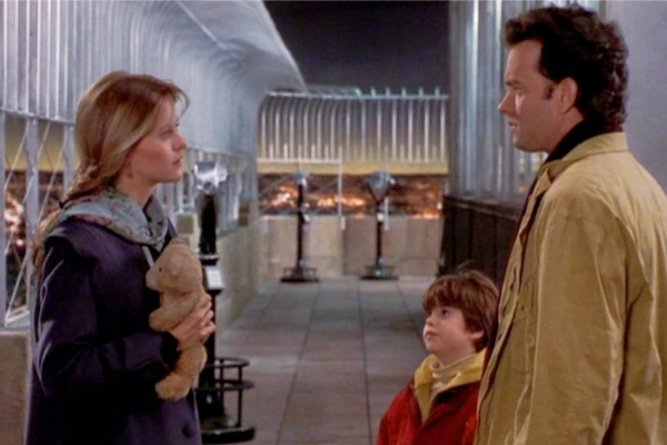 Escena de la película Algo para recordar, en el Empire State. 