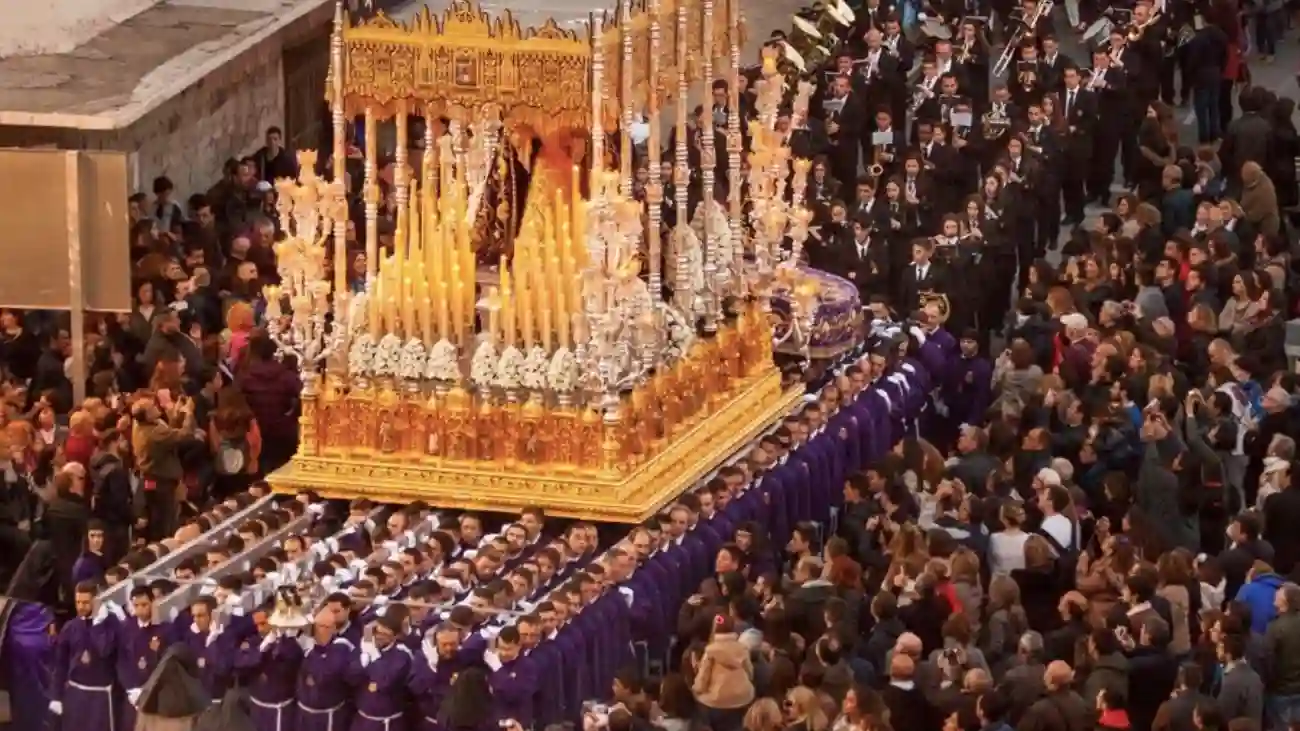 Procesión de Semana Santa de Málaga. 