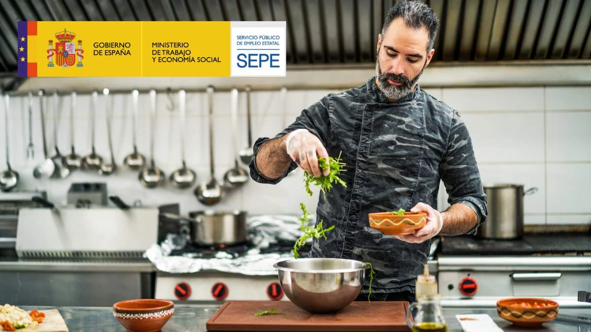 El SEPE necesita ayudantes de cocina sin experiencia con sueldos