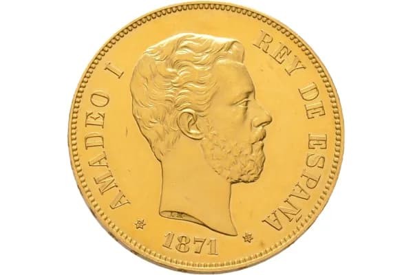 Moneda 100 pesetas de 1871