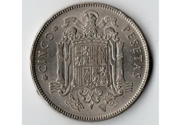 Moneda 5 pesetas de 1949