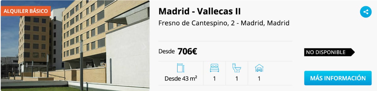 pisos alquiler Madrid desde 700 euros