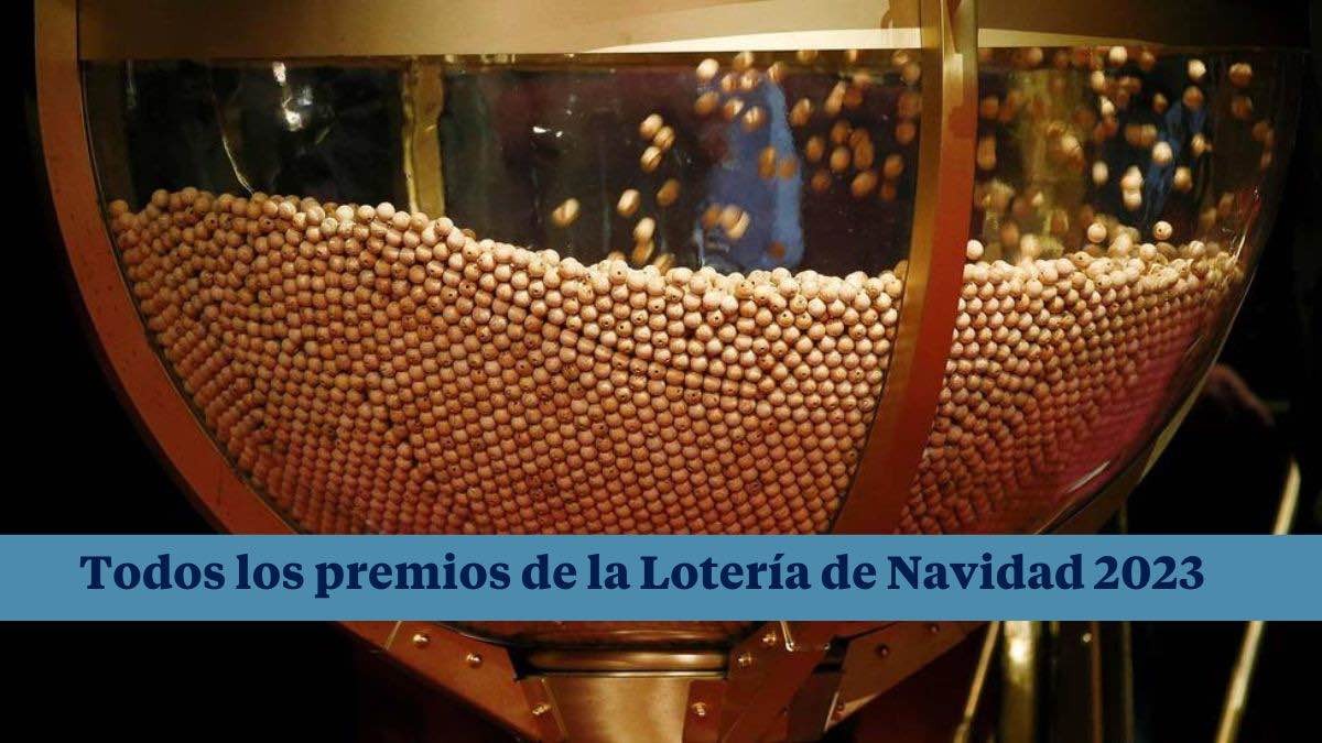 Lista de premios del sorteo de la Lotería de Navidad 2023