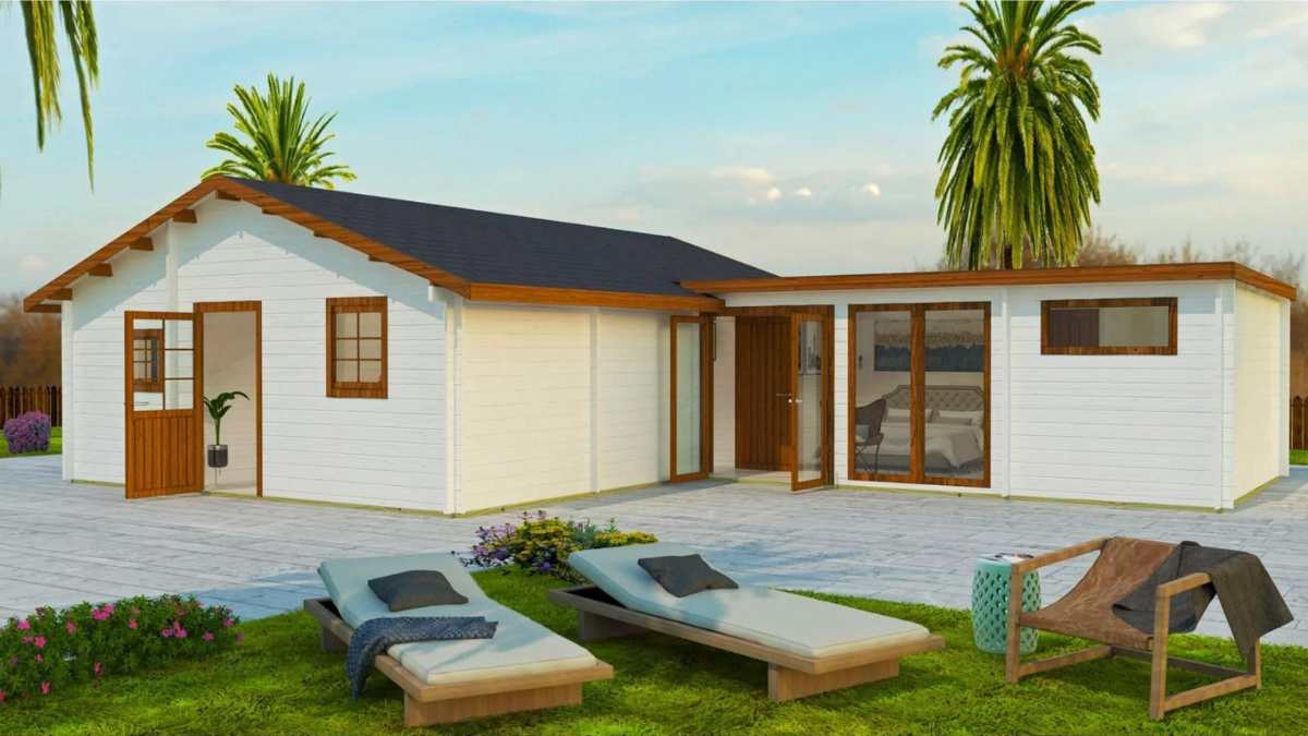 Así es la baratísima casa prefabricada de 4 habitaciones para toda la