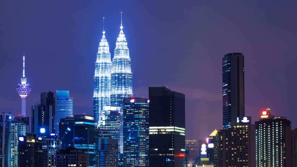 Capital de Malasia, Kuala Lumpur por la noche