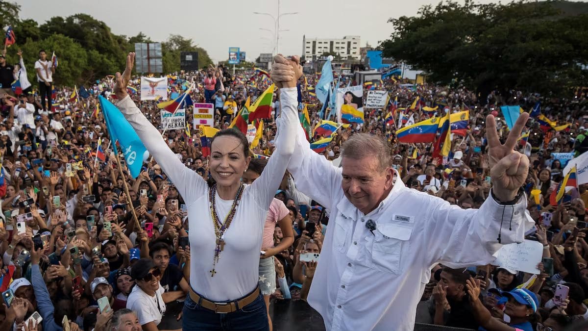 María Corina Machado y Edmundo González