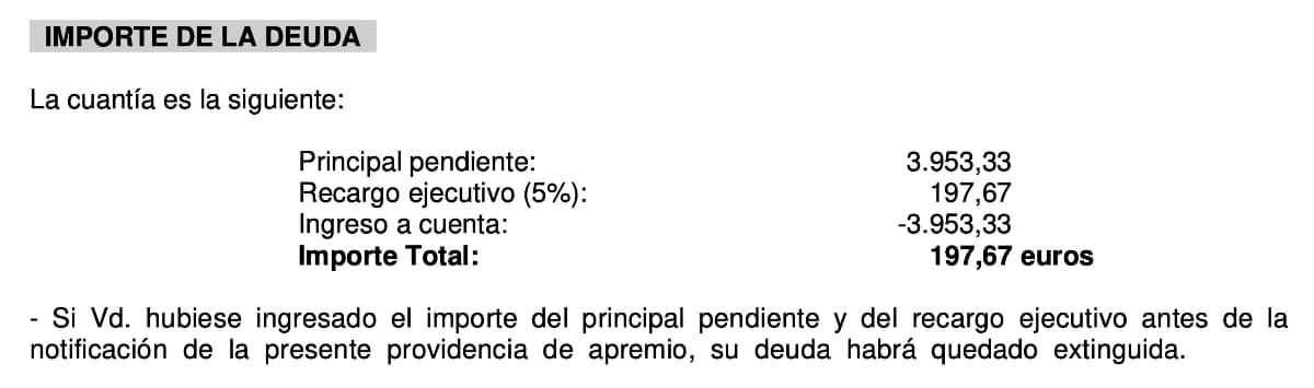 Sanción de la Agencia Tributaria, no presentar la declaración