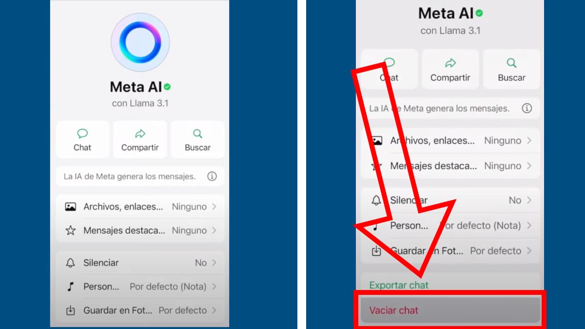 Pasos para desactivar Meta AI en WhatsApp