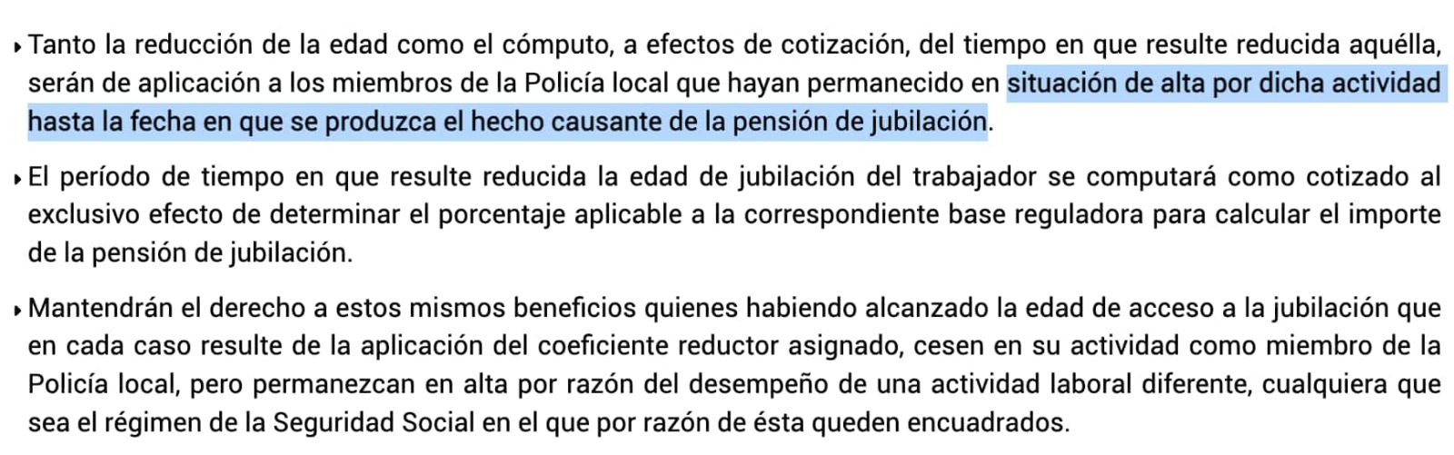 Requisitos para la jubilación anticipada para policías locales