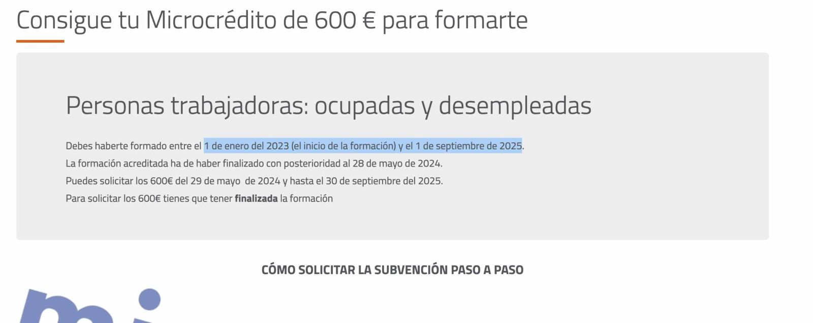 Ayuda de 600 euros del SEPE y Fundae y los requisitos