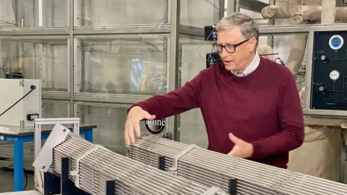 Bill Gates en los laboratorios de TerraPower