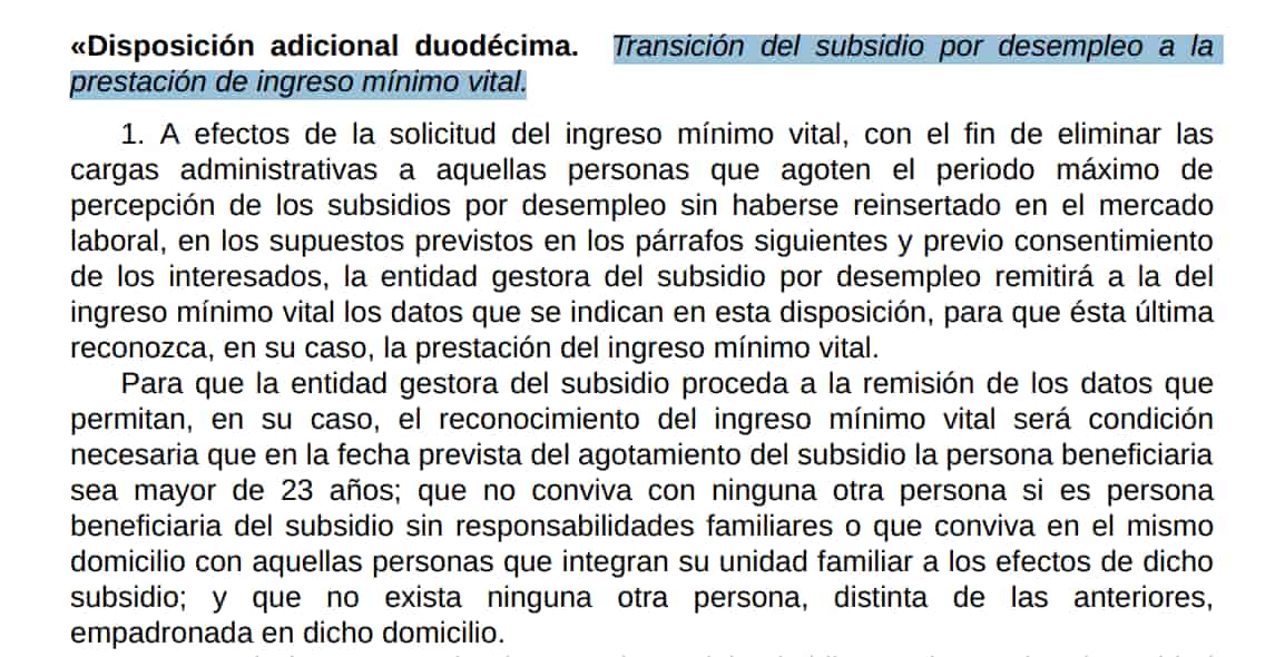 Norma del Real Decreto 2/2024 que regula la transición de los subsidios al Ingreso Mínimo Vital