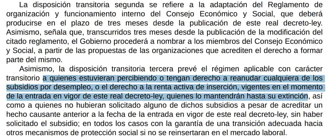 Real decreto 2/2024 que permite mantener la Renta Activa de Inserción