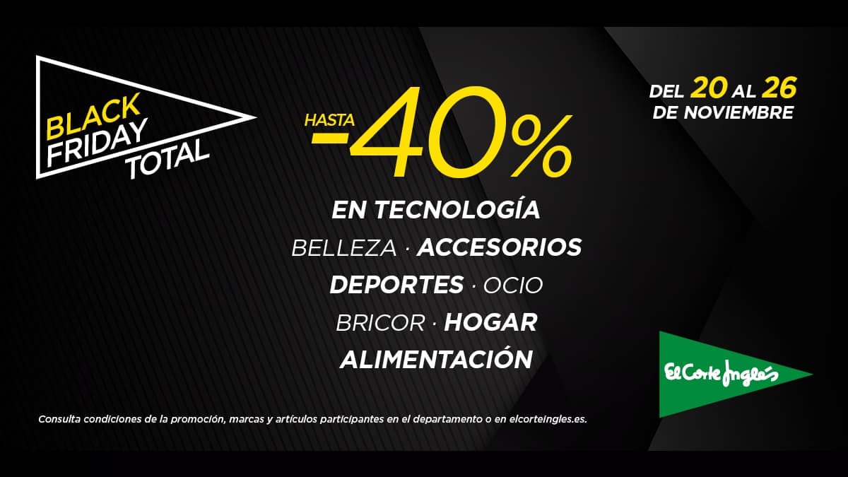 Black Friday anunciado por El Corte Inglés