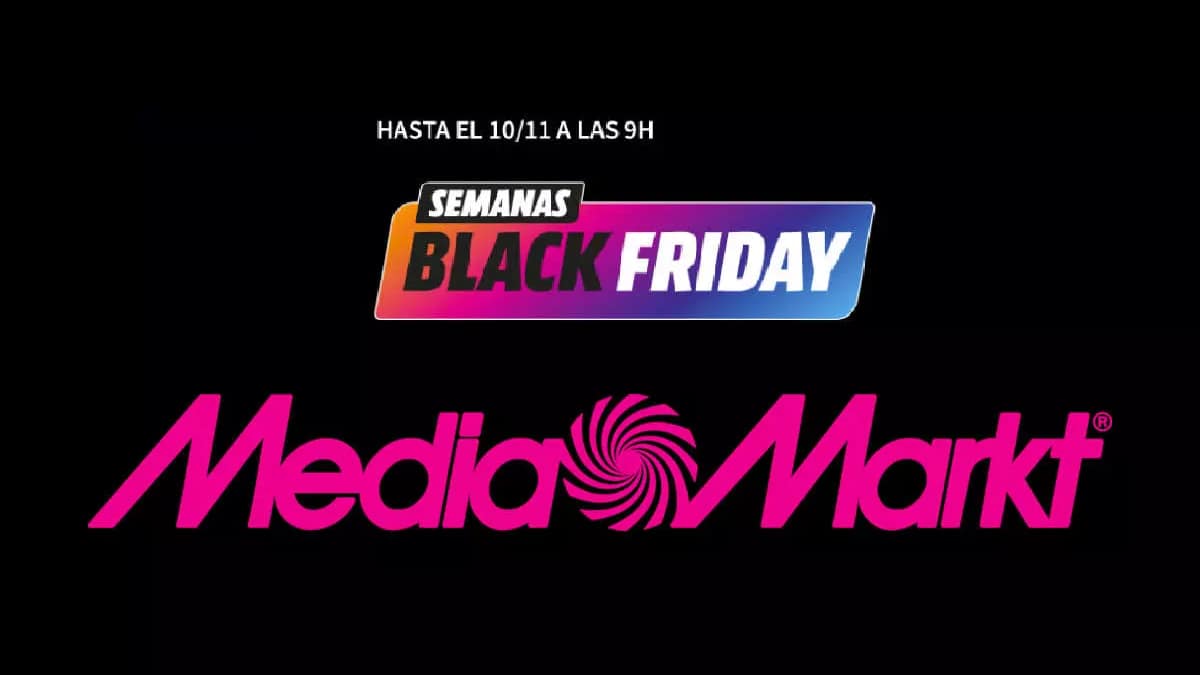 Cartel de Black Friday de MediaMarkt