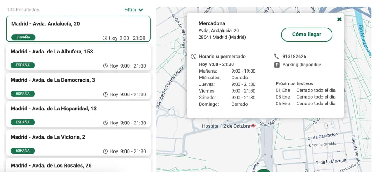 Horario de supermercados Mercadona Nochevieja, Año Nuevo y día de Reyes