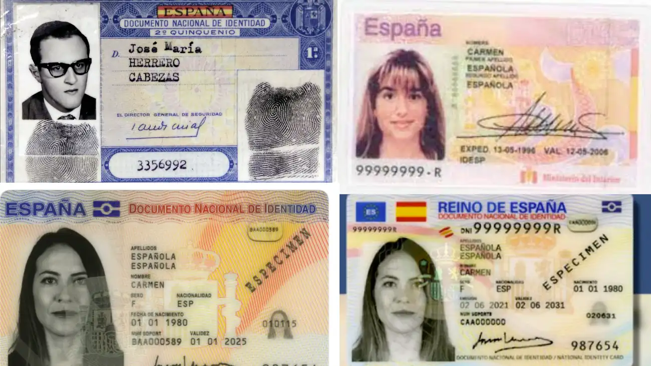 evolución de los DNI en España