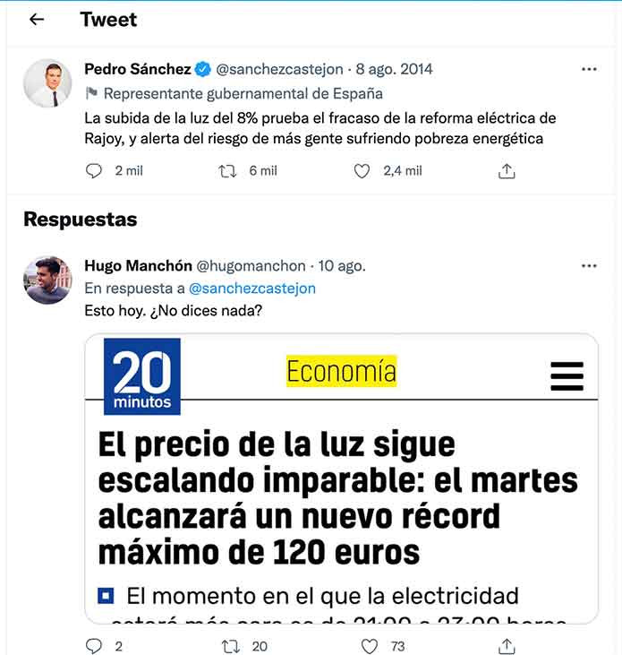 tweet Sánchez 