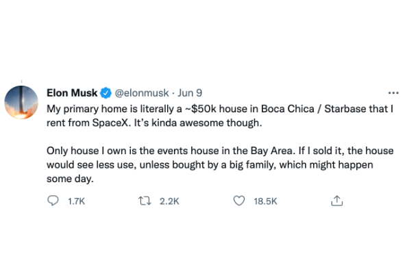 Elon Musk casa prefabricada