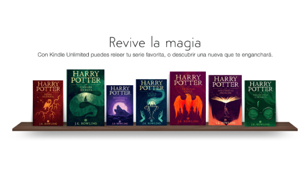 La sagra de Harry Potter disponible en la plataforma de Amazon. 