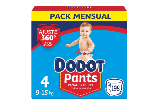 Pack mensual de pants Dodot, de la talla 4. 