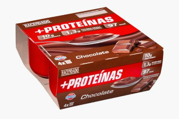 Natillas de chocolate con proteínas Hacendado