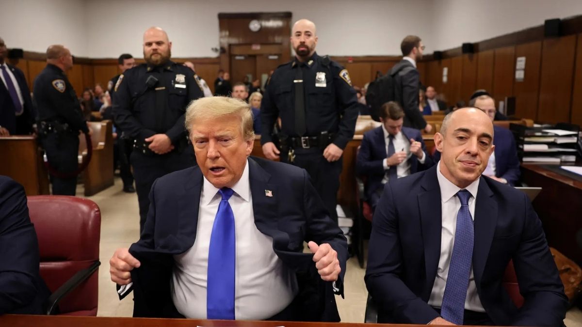 Donald Trump durante un juicio penal en Nueva York