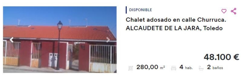Chalet adosado en Alcaudete de la Jara