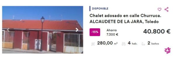Casa en venta en Alcaudete de La Jara por 40.800 euros 