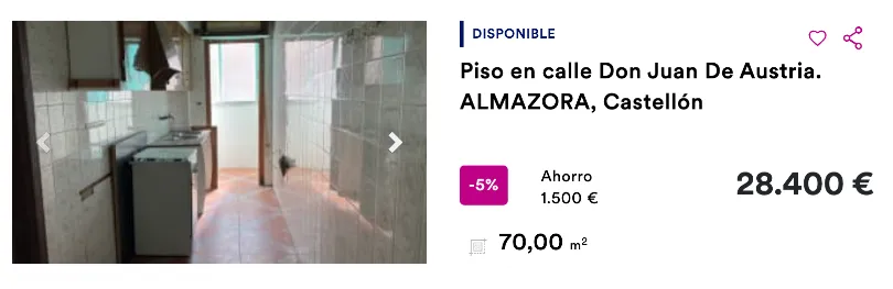 Piso barato en Almanzora, en Castellón