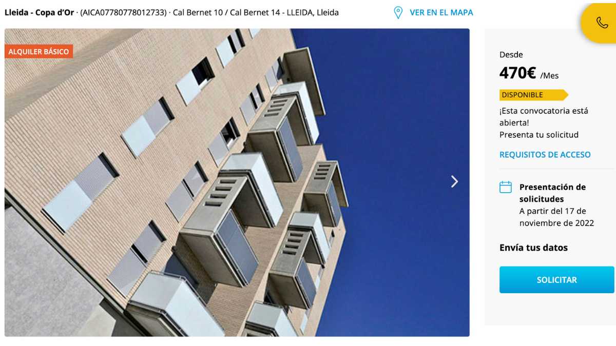 Piso en alquiler en Lleida por un precio de 470 euros