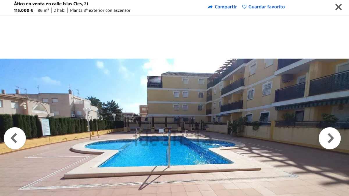 Ático en venta en Cartagena (Murcia) por un precio de 115.000 euros 