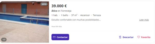 Ático en venta en Torrevieja por 39.000 euros 