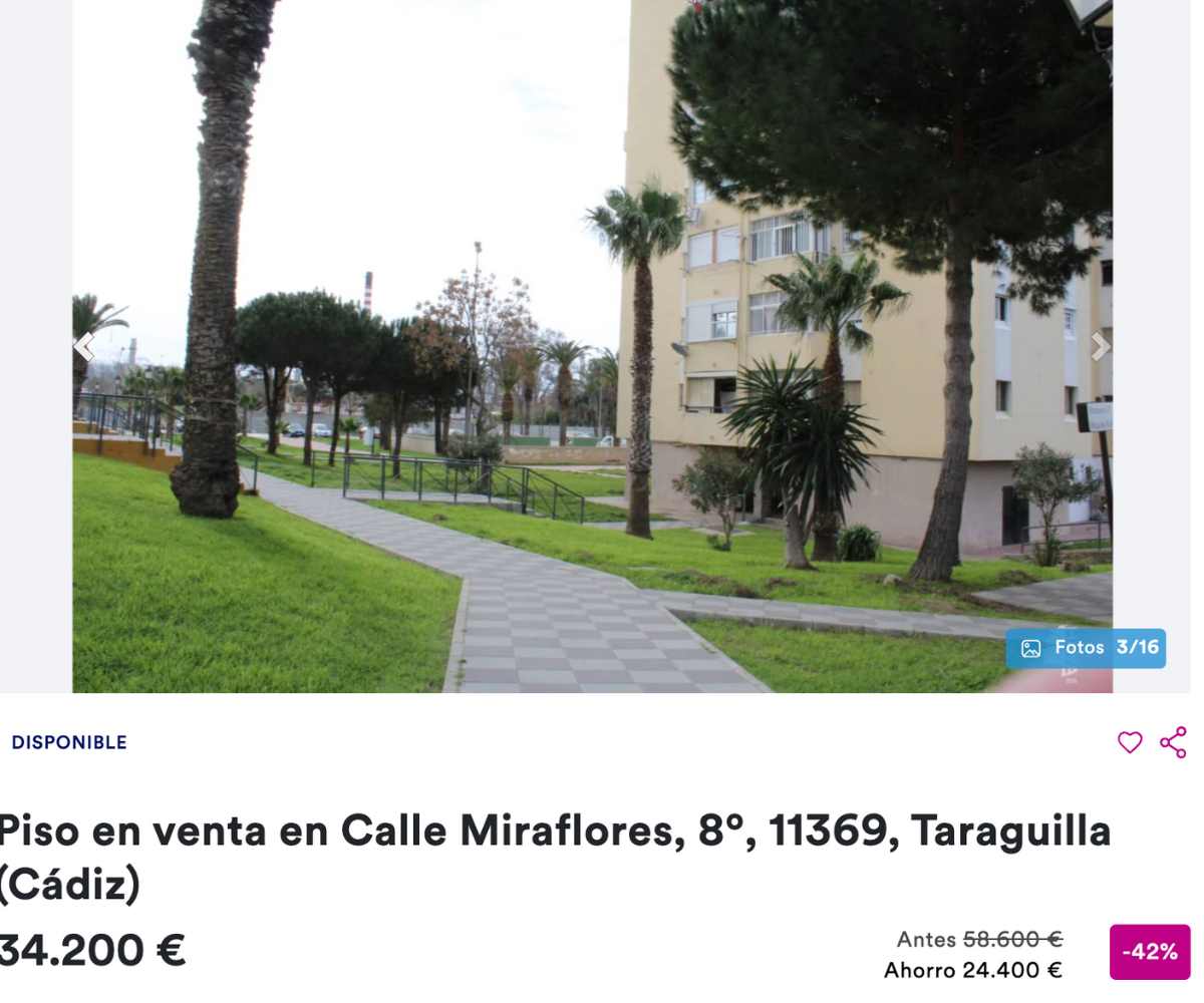 Piso en venta en Traguilla (Cádiz) por un precio de 34.200 euros 