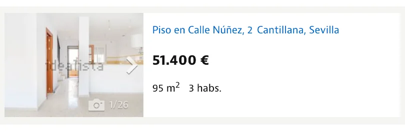Piso barato en Cantillana, en Galicia