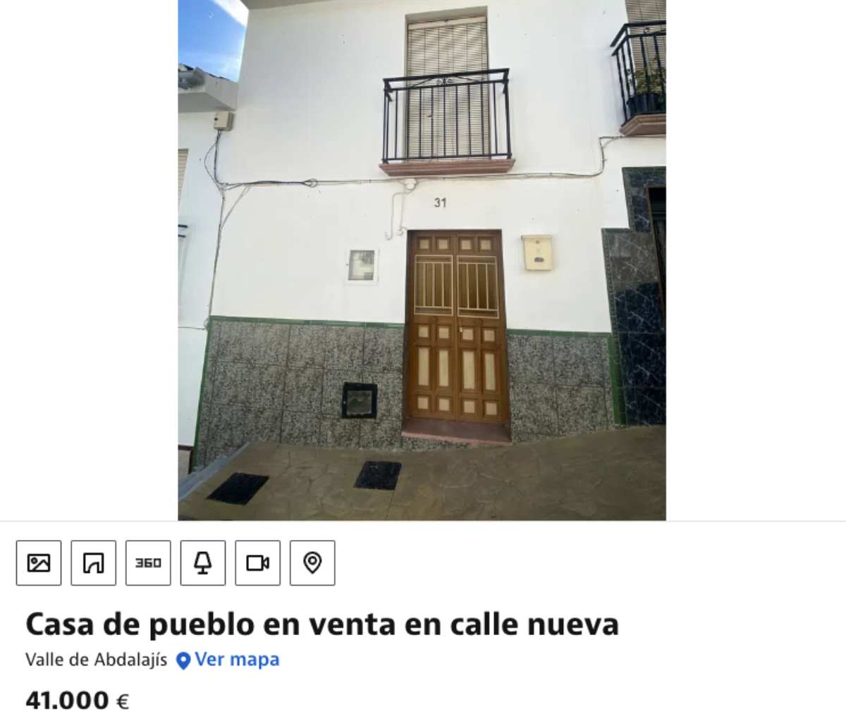 Casa de pueblo en venta en Valle de Abdalajís por un precio de 41.000 euros 