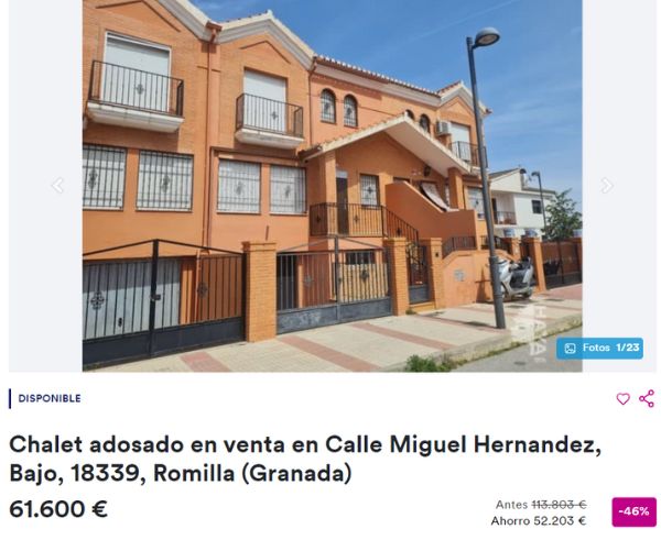 Casa en venta en Romilla por un precio de 61.600 euros 