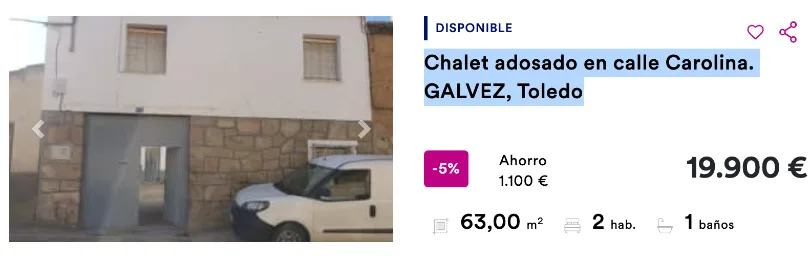 Chalet adosado en Gálvez, en Toledo