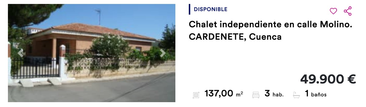 Chalet en Cardenete, en Cuenca