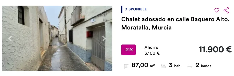 Chalet barato de CaixaBank en Moratalla, en Murcia