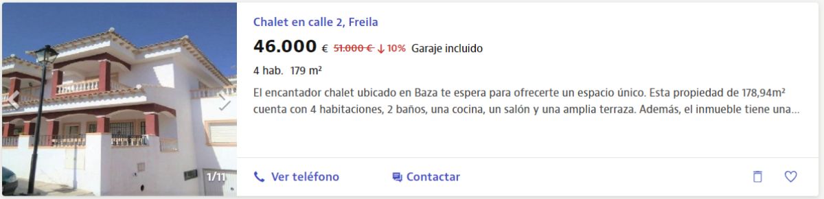 Dúplex en venta Baza por un precio de 46.000 euros 