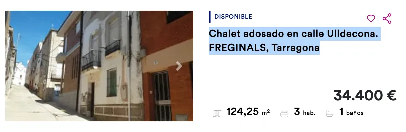 Chalet en Freginals, en Barcelona