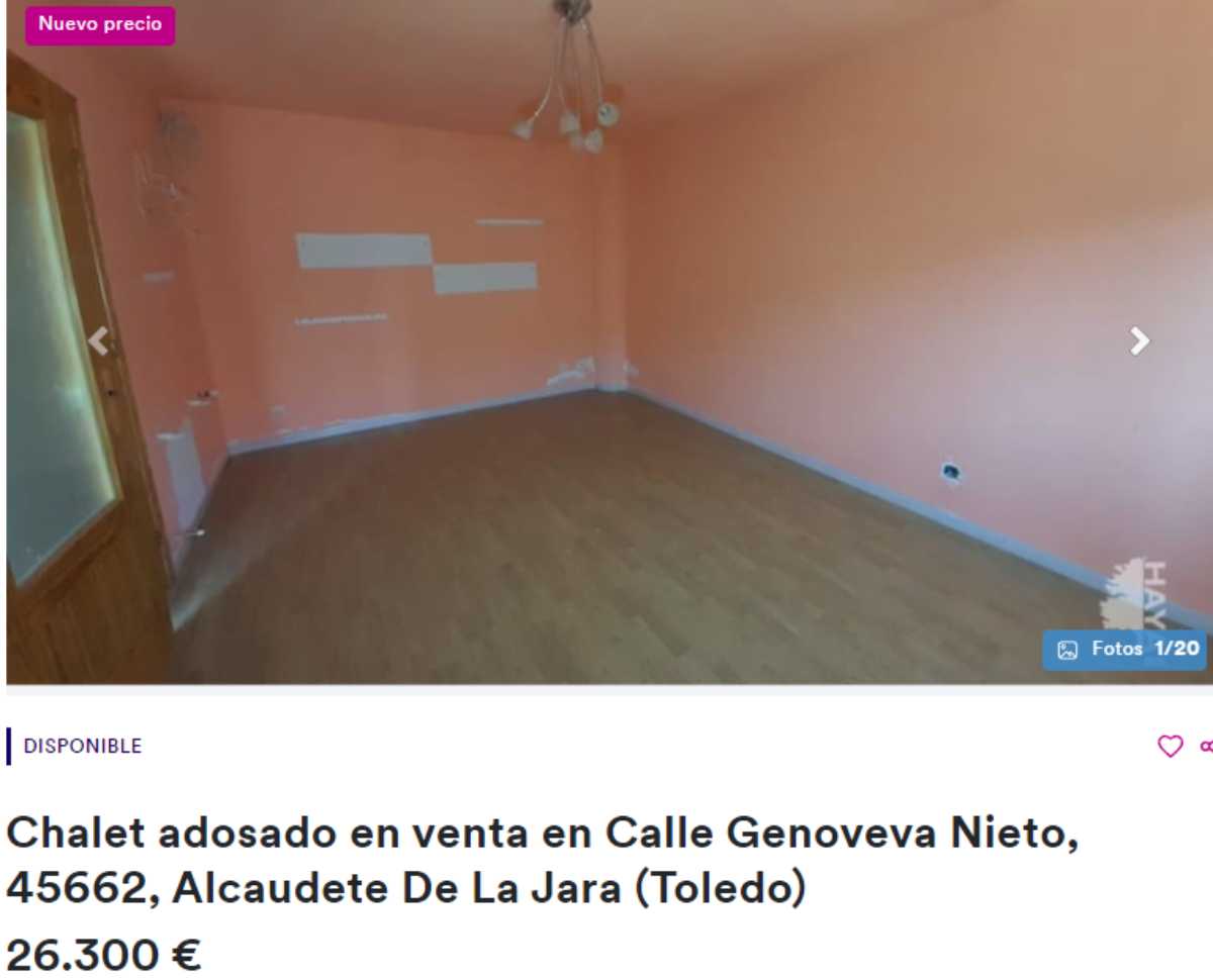 Chalet adosado en Alcaudete de la Jara por un precio de 26.300 euros 
