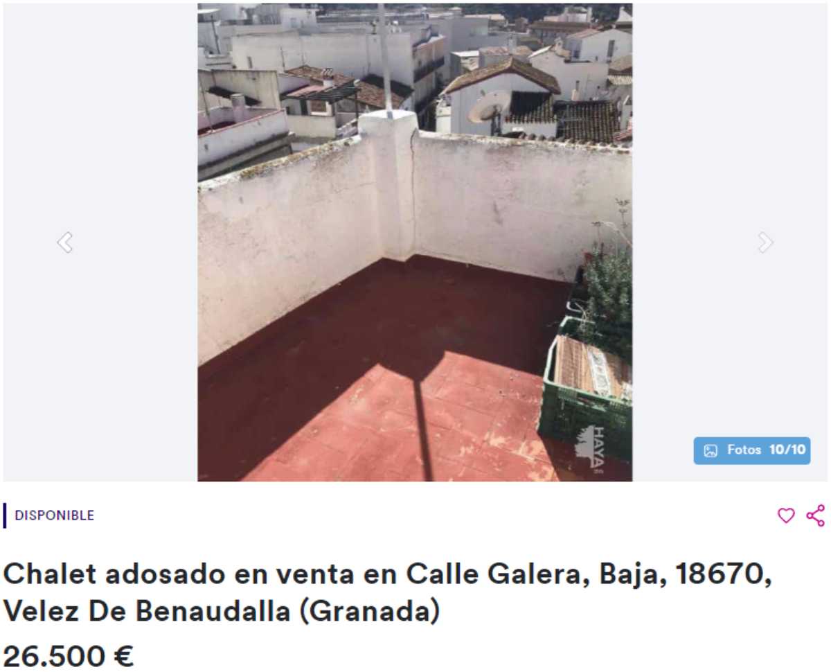 Chalet adosado en venta en (Granada) por un precio de 26.500 euros