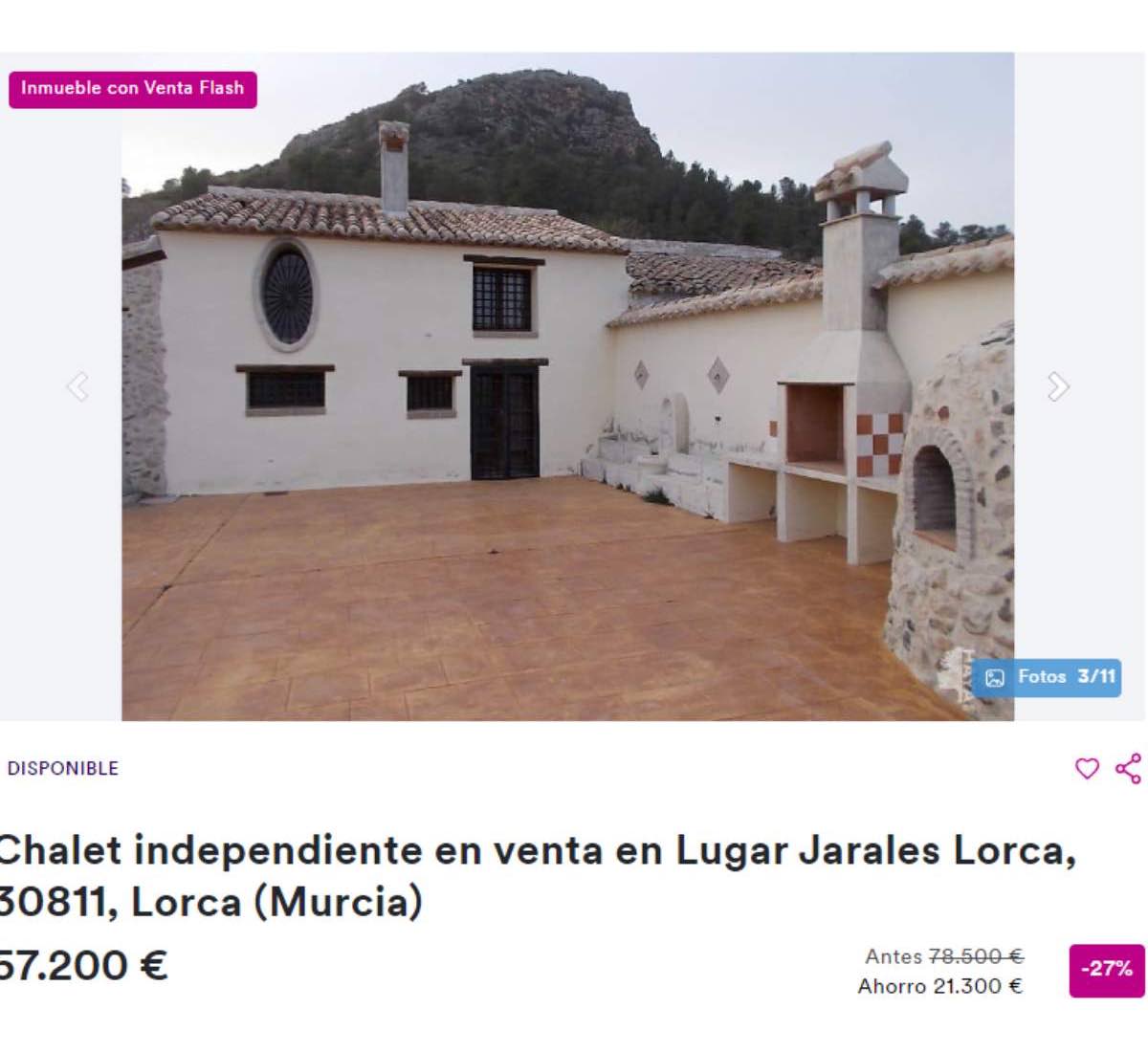 Chalet en Loca, provincia de Murcia