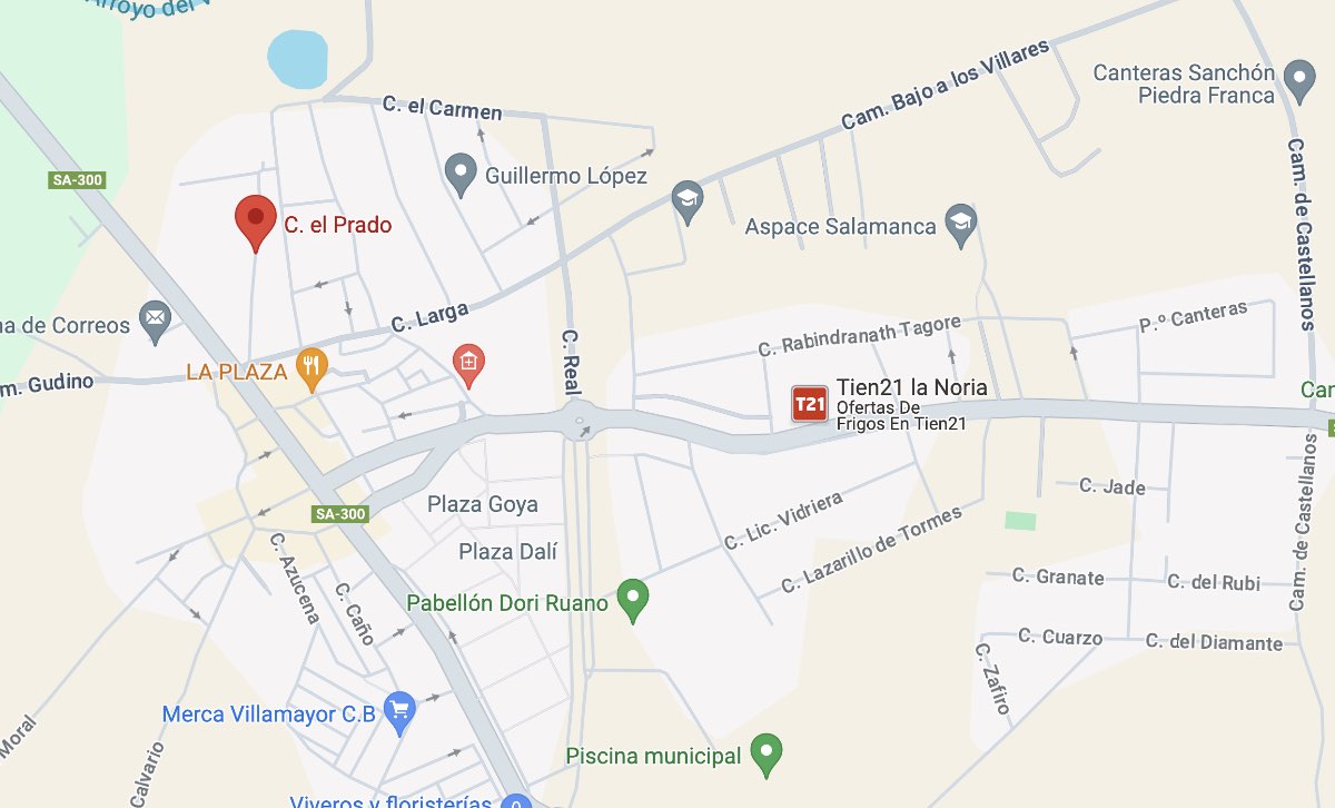 Mapa de vivienda en Salamanca