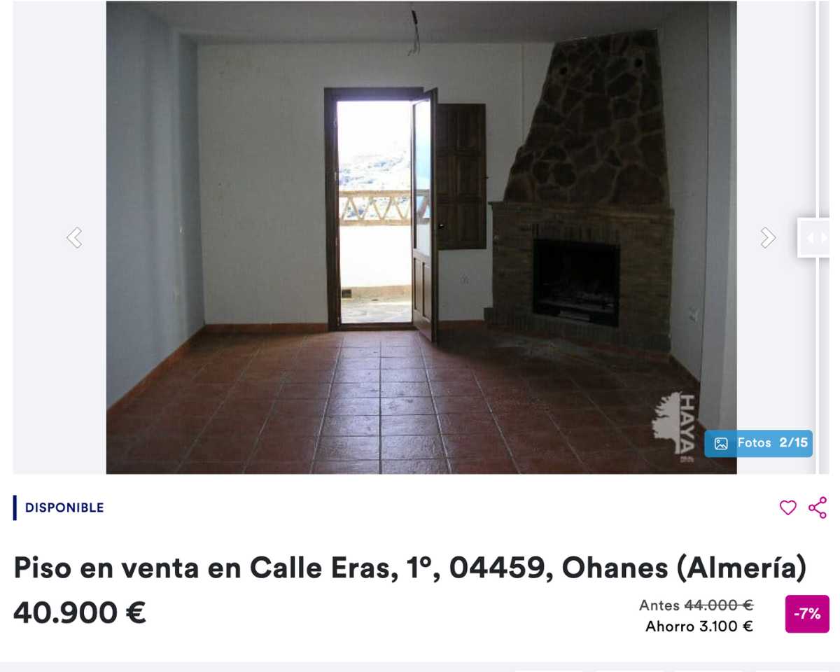 Piso en venta en Socovos (Albacete) por un precio de 40.900 euros 