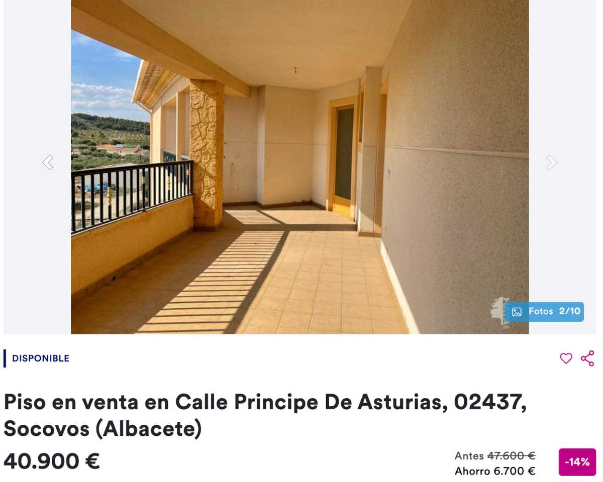 Piso en venta en Ohanes (Almería) por un precio de 40.900 euros 